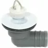 Crusader 3/4" / 20mm White Plastic Caravan Top Sink Waste Siphon (R/Angled)