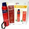 JacTone Home & Leisure Fire Safety ABC + SQ Pack 2 JacTone Home & Leisure Fire Safety ABC + SQ Pack -Kitchen & Bathroom Equipment Shop 600g ABC Aerosol 1 x 1m Fire Blanket 50756.1456160055