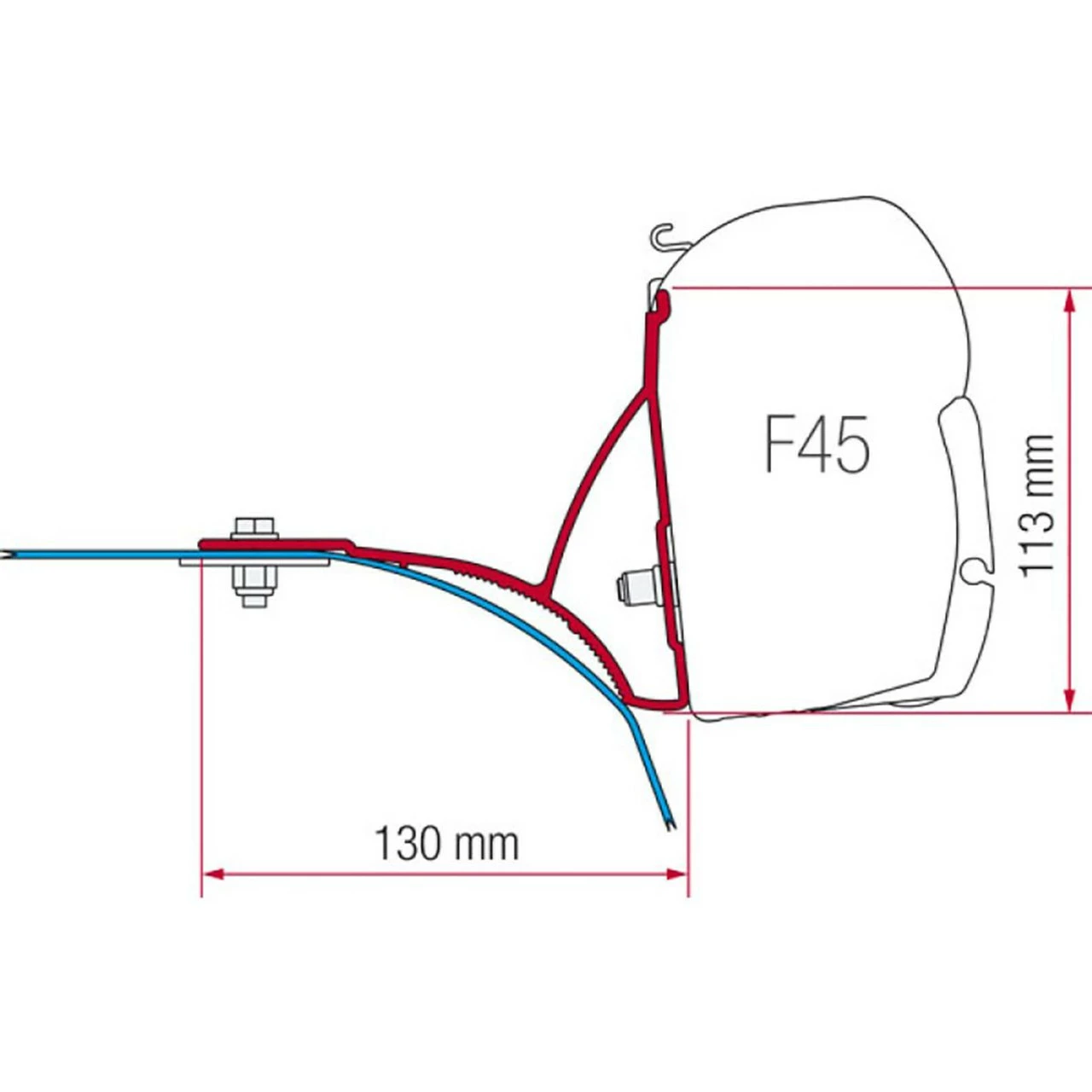 Fiamma F45s Awning Bracket Ducato Boxer Relay H2 L2/ L3/ L4 Campervan With Roof Bars 3 Fiamma F45s Awning Bracket Ducato Boxer Relay H2 L2/ L3/ L4 Campervan With Roof Bars