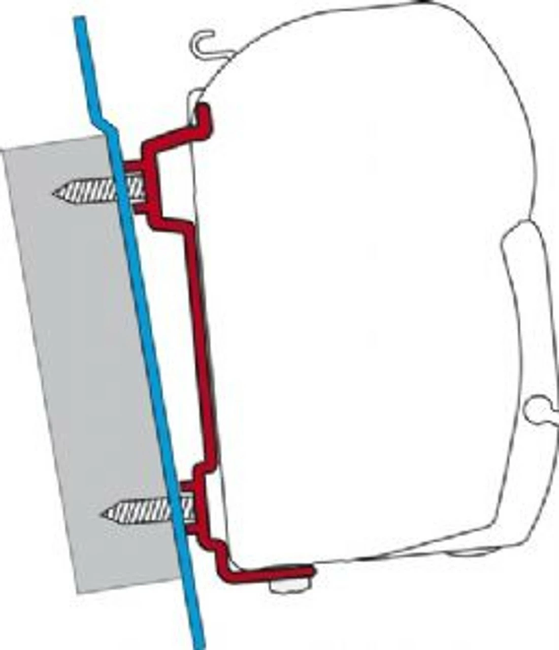 Fiamma F45s Awning Bracket Adapter Kit Ford Transit 3 Fiamma F45s Awning Bracket Adapter Kit Ford Transit