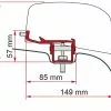 Fiamma F40 VAN Awning Adapter Bracket For Nissan NV 350 L2-H1 Campervan -Kitchen & Bathroom Equipment Shop 98655Z041 800x600 44434.1660299705