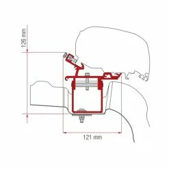 Fiamma F65/F80s VW Crafter Without Roof Rail 2017 Onwards