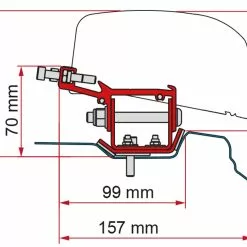 Fiamma F40 VAN Awning Adapter Bracket For Renault Trafic L1 & L2 Campervan 8 Fiamma F40 VAN Awning Adapter Bracket For Renault Trafic L1 & L2 Campervan -Kitchen & Bathroom Equipment Shop 98655Z088 800x600 78980.1660313434