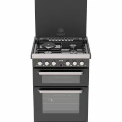 Spinflo Aspire Dual Fuel Stainless Steel Cooker Hob - 1/2 Height
