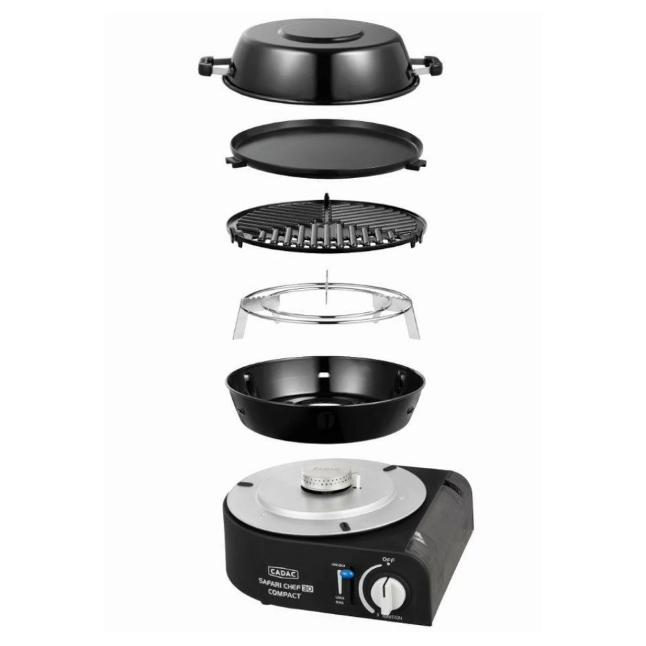 Cadac Safari Chef 30 Compact Gas BBQ 3 Cadac Safari Chef 30 Compact Gas BBQ
