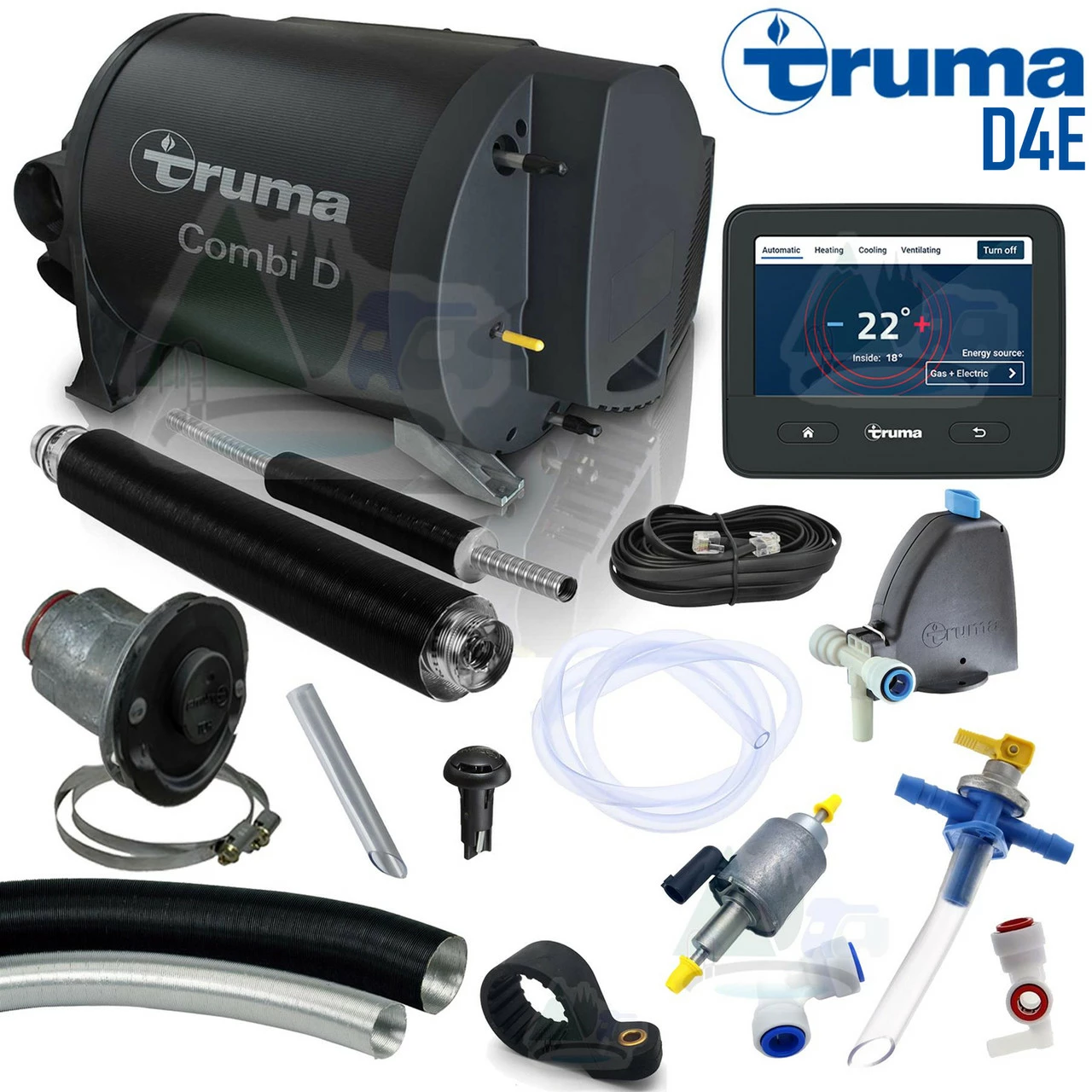 Truma Combi D4E Diesel Air And Water Heater Complete Kit 3 Truma Combi D4E Diesel Air And Water Heater Complete Kit