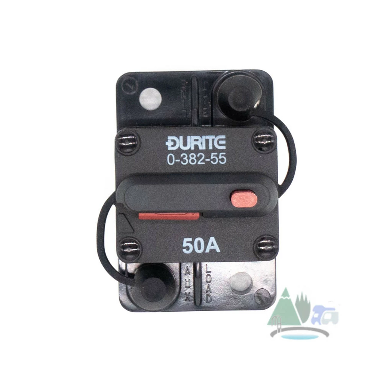 Durite 50A Flush Mount Circuit Breaker 12/24v 3 Durite 50A Flush Mount Circuit Breaker 12/24v