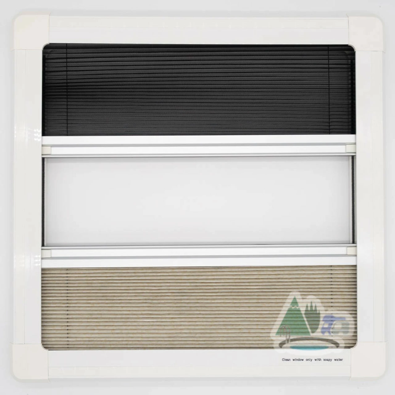 Adventurer Campervan Top Hinge Window With Blind And Fly Screen - Flush Acrylic Glass 11 Adventurer Campervan Top Hinge Window With Blind And Fly Screen - Flush Acrylic Glass - Image 9