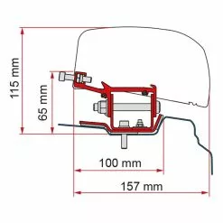 Fiamma F40 VAN Awning Adapter Bracket For Renault Trafic L1 & L2 Campervan 9 Fiamma F40 VAN Awning Adapter Bracket For Renault Trafic L1 & L2 Campervan -Kitchen & Bathroom Equipment Shop F40 TraficB 93936.1675172696