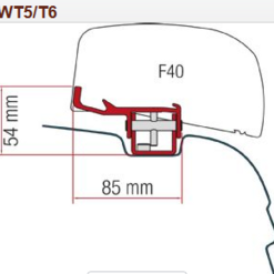 Fiamma F40 VAN Compact Campervan Awning -Kitchen & Bathroom Equipment Shop F40 Adapter 84929.1621348442