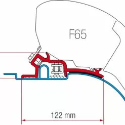 Fiamma F65-F80 Ducato Jumper Boxer H2 Roof Awning Low Profile Bracket Adapter 1994 < 2006