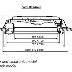 Dometic Midi Heki Campervan Motorhome Caravan Rooflight -Kitchen & Bathroom Equipment Shop Midi Heki 98257.1545297628