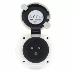 Victron Energy Victron Marine Shore Power Inlet - White 5 Victron Energy Victron Marine Shore Power Inlet - White -Kitchen & Bathroom Equipment Shop Power Inlet Polyamid with cover 16A 250Vac 2p 3w opened 71401.1644850885