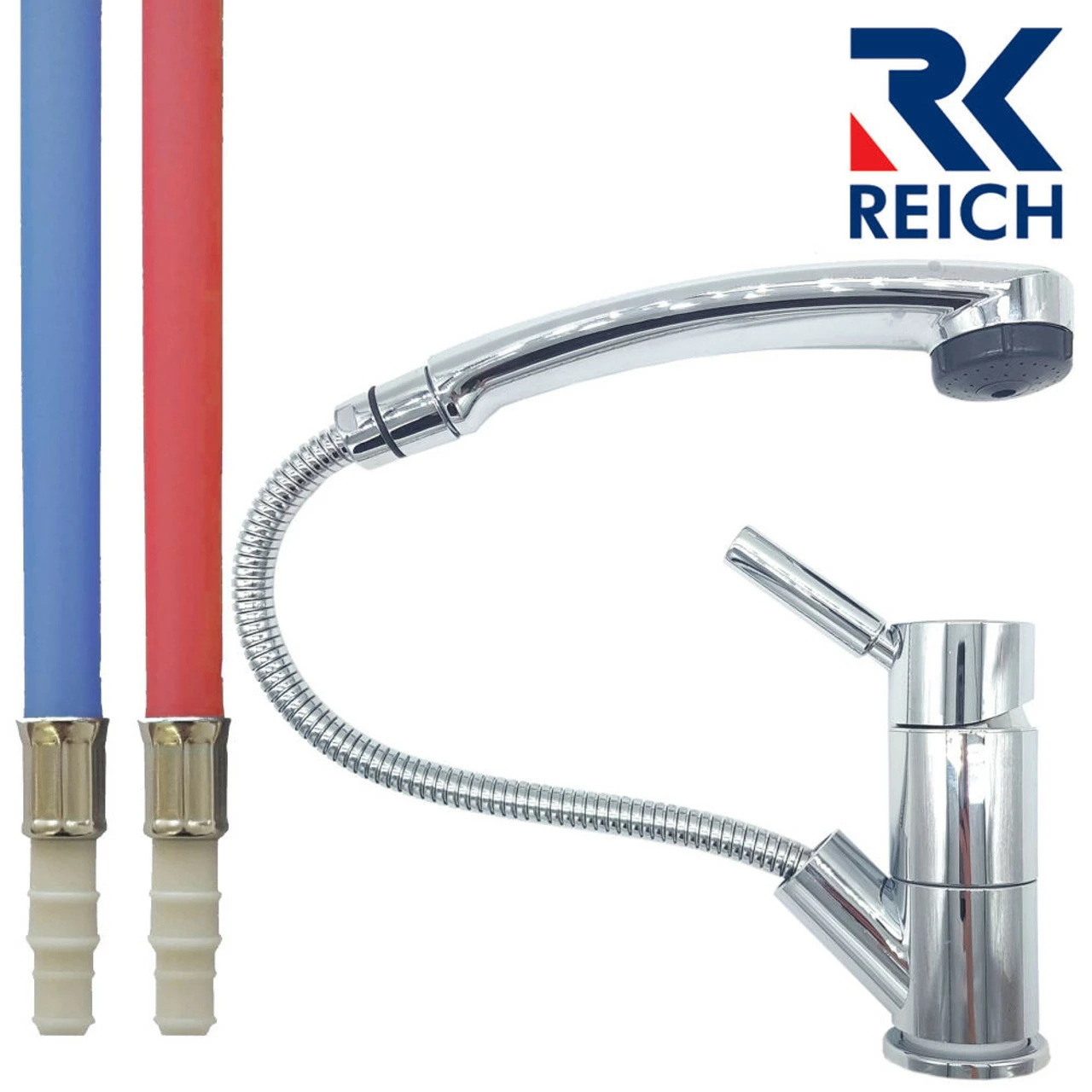 Reich Trend E Chrome Shower Tap With Duett Head 3 Reich Trend E Chrome Shower Tap With Duett Head