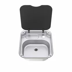 Thetford Spinflo Basic Line Rectangular Caravan Sink With Siphon & Seal