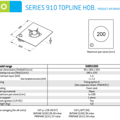 Thetford Topline 910 Single Burner Campervan Motorhome Caravan Hob -Kitchen & Bathroom Equipment Shop Single burner hob 83321.1517400060