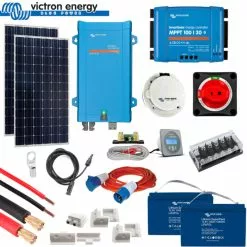 Victron Energy Victron 350 Watt Solar Panel Kit With MPPT Controller, MultiPlus And Lithium Batteries