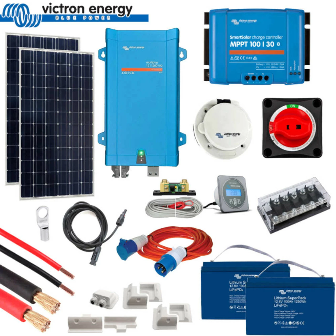 Victron Energy Victron 350 Watt Solar Panel Kit With MPPT Controller, MultiPlus And Lithium Batteries 3 Victron Energy Victron 350 Watt Solar Panel Kit With MPPT Controller, MultiPlus And Lithium Batteries