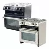 JLS Voyager 4500 Oven, Grill And Hob For Caravans Motorhome Campervans And Marine -Kitchen & Bathroom Equipment Shop Voyager silver black 41037.1675333944