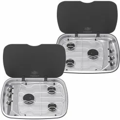Thetford Spinflo Argent Caravan 3 Burner Hob With Glass Lid