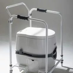 JLS Excellence Electric & Manual Flush Portable Toilet With Folding Mobility Frame -Kitchen & Bathroom Equipment Shop excellence closed frame 80861.1398760963