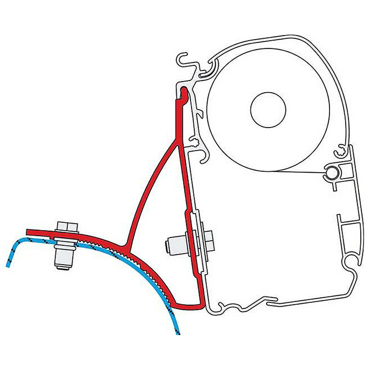 Fiamma F45s Bracket Adapter Kit For Renault Trafic Vauxhall Vivaro Nissan NV300 Nissan Primastar 4 Fiamma F45s Bracket Adapter Kit For Renault Trafic Vauxhall Vivaro Nissan NV300 Nissan Primastar - Image 2