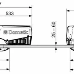 Dometic Freshjet 1100 Campervan Motorhome Air Conditioner -Kitchen & Bathroom Equipment Shop freshjet dims 08152.1358416605