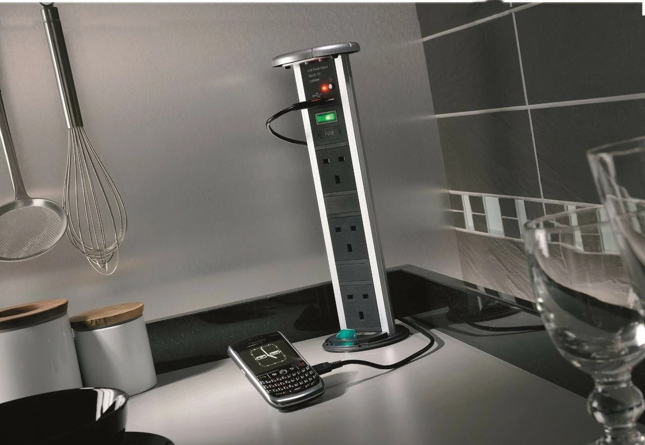 Kengo Pop Up Deluxe Power Dock 13amp Sockets With USB Ports 3 Kengo Pop Up Deluxe Power Dock 13amp Sockets With USB Ports