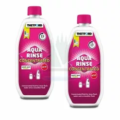 Thetford Aqua Rinse Pink Concentrated Twin Pack Flush Tank Chemical For Caravan Cassette Toilets Porta And Potti