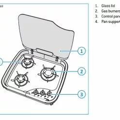 Thetford Spinflo Topline Series 169 Caravan Hob -Kitchen & Bathroom Equipment Shop topline 169 1 22594.1618478147