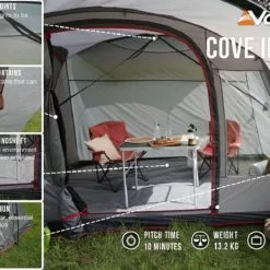 Vango Cove II Poled Drive Away Campervan Awning - Low -Kitchen & Bathroom Equipment Shop vango cove ii low features 53595.1674122840