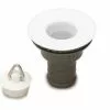 Crusader 3/4" / 20mm White Plastic Caravan Top Sink Straight Waste Water Siphon
